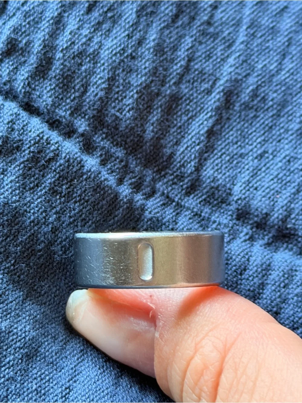Oura ring 4 brushed silver, size 6 - working perfectly